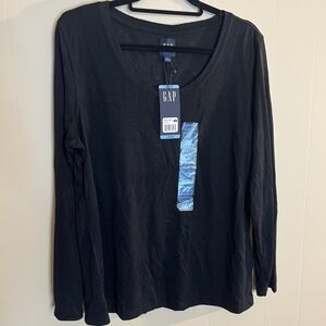Gap Large Long Sleeve Burnout Tee
